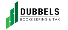 Logo with rising bar graph